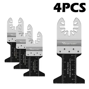 Vearter 4PCS 45mm Oscillating Multi Tool Blade Saw Blades Wood Metal Cutter - Picture 1 of 11