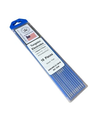 CROWN KIRK INDUSTRIAL TIG Welding Tungsten Rod Electrodes 2% Ceriated (Grey, WC20) 10 Pack
