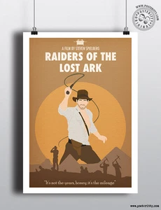 RAIDERS OF LOST ARK - Minimalist Movie Poster Posteritty Minimal Indiana Jones - Picture 1 of 2