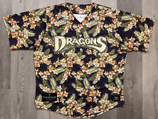 Dayton Dragons x Margaritaville Floral Hawaiian Baseball Jersey - XL
