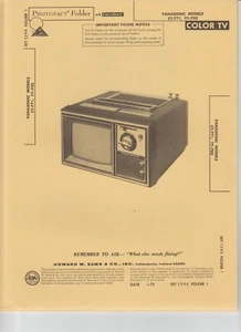 Panasonic CT-771, TY-702 Color TV Photofact Folder, SAMS Service Manual - Picture 1 of 1