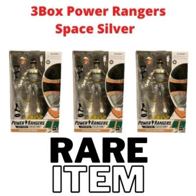 New Lightning Collection Power Rangers Space Silver Mighty Morphin Figure Toys - Image 1 of 4