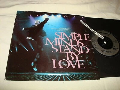 SIMPLE MINDS-STAND BY LOVE/KING IS WHITE & IN CROWD+POSTER UK VG+/VG VINYL 45+PS - Image 1 of 2