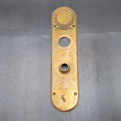 古董青铜门把手背板外部打捞五金右手杆 12 — 第 1/4 张图片