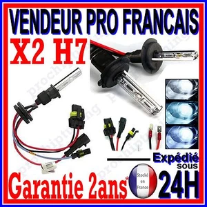 2 AMPOULE H7 AU XENON EN 35W 55W POUR KIT HID LAMPE FEU A GAZ BLANC BLANCHE BLEU - Picture 1 of 4