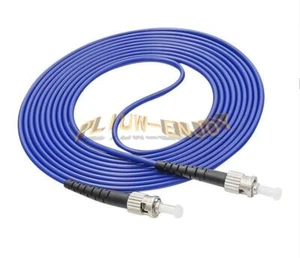 30M ST to ST UPC Fiber Patch Cord SM Simplex 3.0mm Armored Fiber Optic Cable - Picture 1 of 7