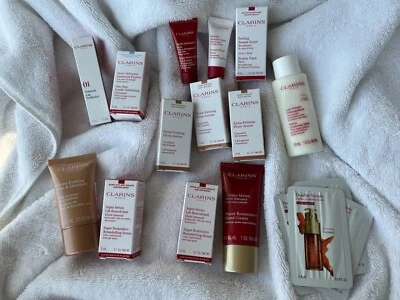 CLARINS Lot of 17 Sample / Travel Size Beauty Hydration - Image 1 of 4