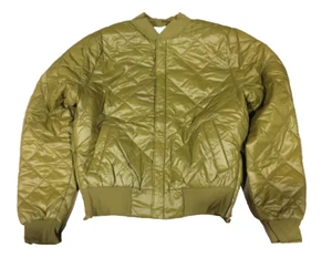 Offline by Aeries NWT | Bomber Sherpa Lined Puffer Jacket Mustard Yellow - S - Picture 1 of 9