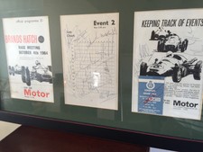 Rare Grand Prix 1964 Autographs -graham Hill,jackie Stewart ,programme + Ticket.