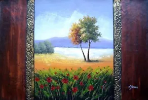 Pintura al óleo 24x36 La belleza de la patria impresionismo paisaje - Imagen 1 de 1
