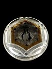 Haida Steinschönau Art Nouveau lid box glass can technical school enamel painting c. 