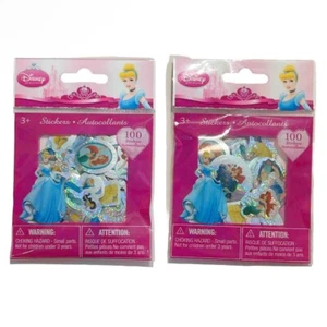 Disney Princess Sparkly Holographic Sandylion Stickers Ariel Cinderella Belle - Picture 1 of 10