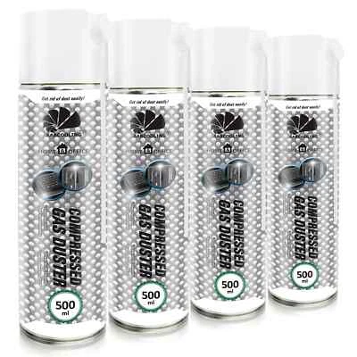 4x AABCOOLING H&O Air Duster 500ml DRUCKLUFTSPRAY LUFTDRUCKSPRAY REINIGUNGSSET - Bild 1 von 4