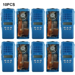 10PCS Blue Replacement Front Housing Case for HT1250 with Speaker LCD Mic Radio - Zdjęcie 1 z 4
