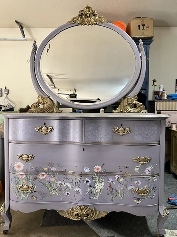 Up Cycled Birdseye Maple Dresser Cover