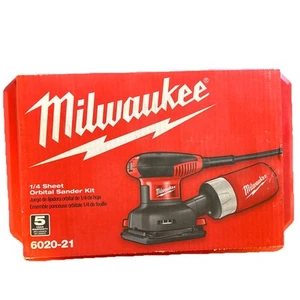 Milwaukee Kit levigatrice orbitale per fogli 1/4" 6020-21 nuova con scatola - Foto 1 di 11