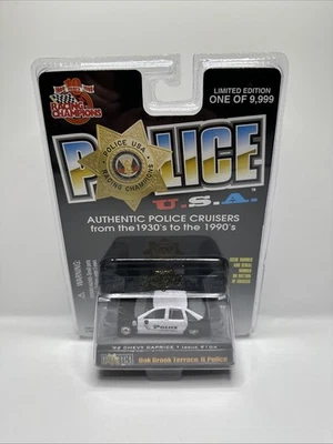 RACING CHAMPIONS POLICE U.S.A. 92 CHEVY CAPRICE  OAK BROOK TERRACE IL POLICE NEW - Image 1 of 4
