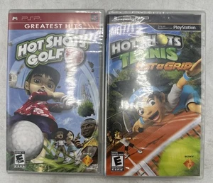 Hot Shots Tennis Lot of 2 Sony PSP Games  - Get a Grip & Hot Shots Golf  - NEW - Picture 1 of 3