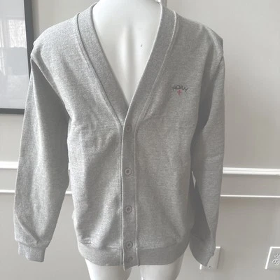 Men’s NOAH Practice Cloth Rugby Cardigan Men's Small 100% Cotton Gray NWT - Image 1 of 4