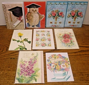 9 Carol's Rose Garden Carol Wilson Embossed Greeting Cards Birthday & Graduation - Picture 1 of 6
