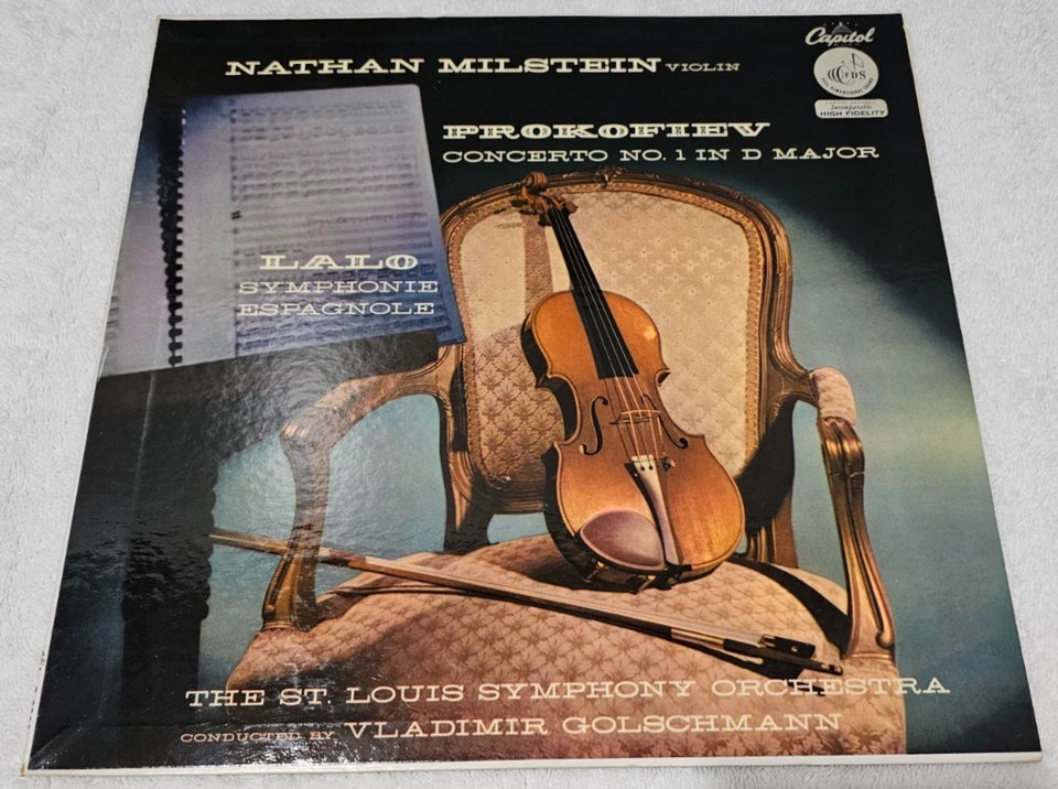 NATHAN MILSTEIN VIOLIN PROKOFIEV LALO ORIGINAL CAPITOL P-8303 LP NEAR MINT Foto 1 de 4