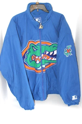 Chaqueta acolchada con logotipo de Florida Gators de colección de la década de 1990 cremallera completa grande para hombre Foto 1 de 4