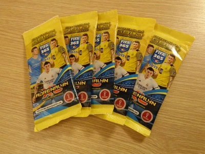 Lotto 5 Bustine Cards Panini Adrenalyn FIFA 365 Premium Gold 2022 Nuove ▓ - Immagine 1 di 3