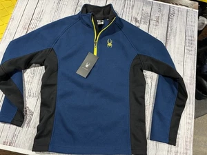 New Men’s Spyder Sweater Sz M Pullover Quarter Zip - Picture 1 of 5