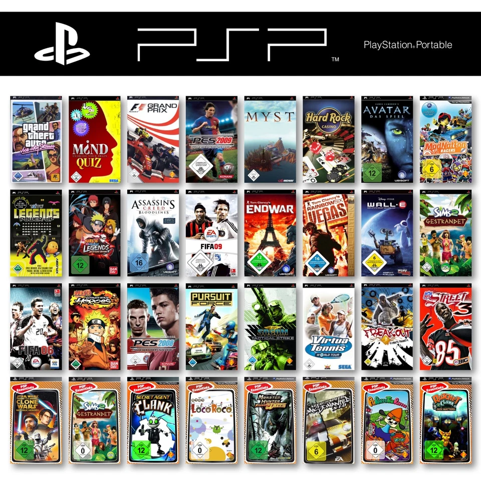 PSP / PlayStation Portable Spiele-Wahl 🎮 Action 🚨 Simulation  ⚙️ Racing 🏁 - Bild 1 von 1