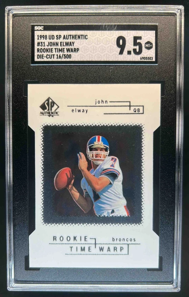 1998 SP Authentic John Elway Die Cuts #/500 Broncos SGC 9.5 - Image 1 of 2