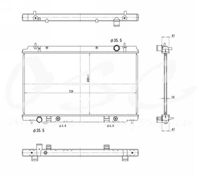 OSC 13038 OSC охлаждения продуктов 13038 новый радиатор для 07-09 Nissan 350Z - Изображение 1 из 4