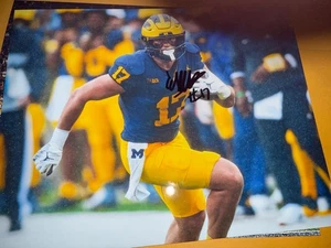 Foto 8x10 firmada por Marlin Klein Michigan Wolverines - Imagen 1 de 1