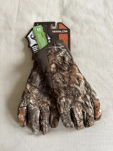 HOT SHOT Real Tree Camo Camouflage Midweight Hunting Gloves Lined Sz Med NWT DS - Picture 1 of 8