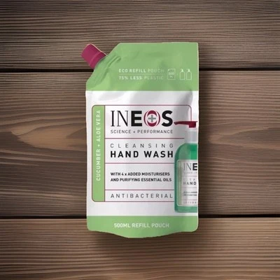 INEOS HYGENICS 3 X INEOS Hygienics Cucumber & Aloe Vera Handwash Refills 500ML BBE 09/24