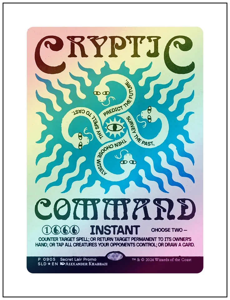 1x Cryptic Command, Foil, Secret Lair - 0905, Magic the Gathering MTG NM - Image 1 of 1