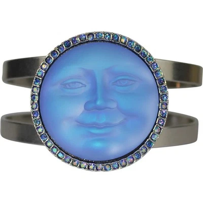 Brazalete Kirks Folly Glass Seaview Moon 35 mm tono plateado mate Foto 1 de 3