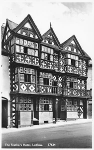 Postcard England the Feathers Hotel Shropshire RPPC - Picture 1 of 2