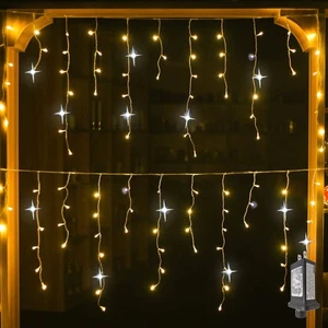 LED Icicle Style Lights with Twinkling Strobes - Sparkling Icicle Lights for ... - Picture 1 of 6