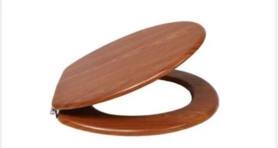 SEDILE WC UNIVERSALE COLOLRE NOCE MISURE 37,5X43,5 MATERIALE MDF - Immagine 1 di 3