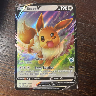 Eevee V SWSH065 SWSH: Sword & Shield Promo Cards Holo - Image 1 of 2