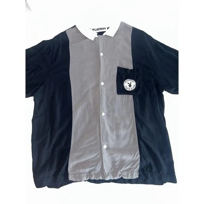 Camisa Playboy Surf Club de Pacsun, Manga Corta Abotonada Para Hombres LG, Camisa de Bolos Foto 1 de 4