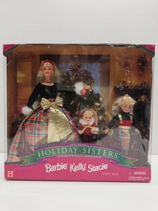 Juego de regalo vintage 1998 Mattel Barbie Holiday Sisters muñecas Kelly Stacie nuevo en caja 19809 - Imagen 1 de 10