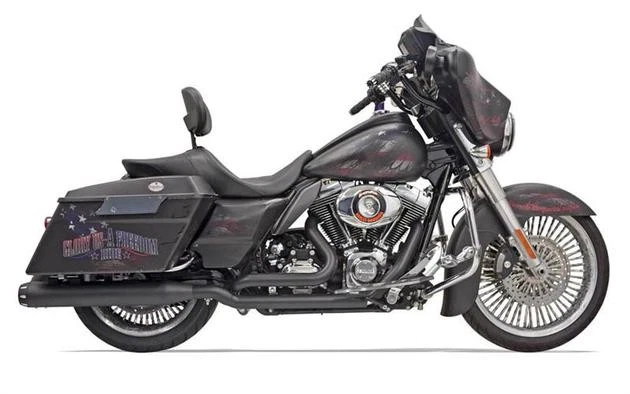 Bassani True Dual Down Under Headpipe with Heat Shield Black #11425A - Image 1 of 1