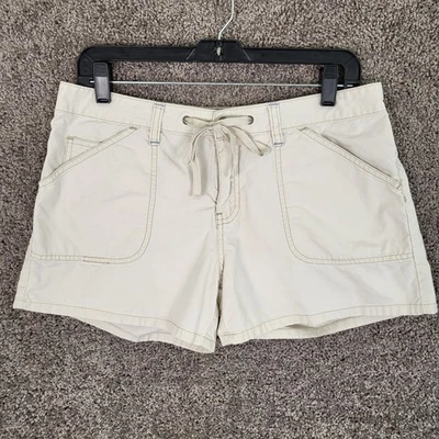 Pantalones Cortos de Carga UNIONBAY Utility Para Mujer Beige Algodón Talla 11 Cintura con Cordón Foto 1 de 4