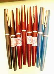 VINTAGE DEUTSCHER KREUZER KOLBEN VAKUUM FÜLLFEDERHALTER, 14k vergoldete Feder, unbenutzt um 1950 - Bild 1 von 6