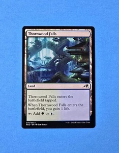 1x Thornwood Falls Kamigawa Neon Dynasty Mtg Magic Card Dual Land Mana 279 - Picture 1 of 2