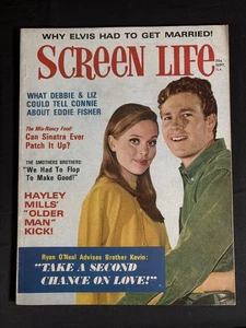 SCREEN LIFE Magazine SEPT 1967 Ryan O'Neal ELVIS PRESLEY Hayley Mills - Picture 1 of 3