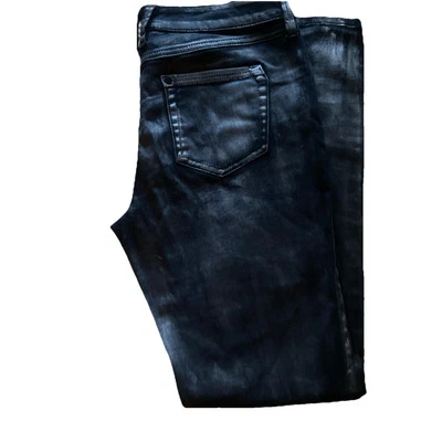 Bisou Bisou Gold metallic stretch skinny pants Sz 8 Sample - Image 1 of 2