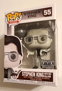 Funko Pop #55 Stephen King with Red Balloon B&W, FYE Exclusive - Picture 1 of 6