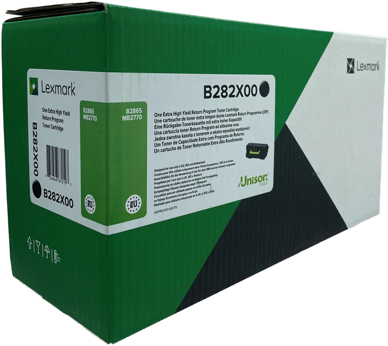 ORIGINAL Lexmark toner nero B282X00 B2865/MB2770 ~30000 Seiten - Immagine 1 di 1